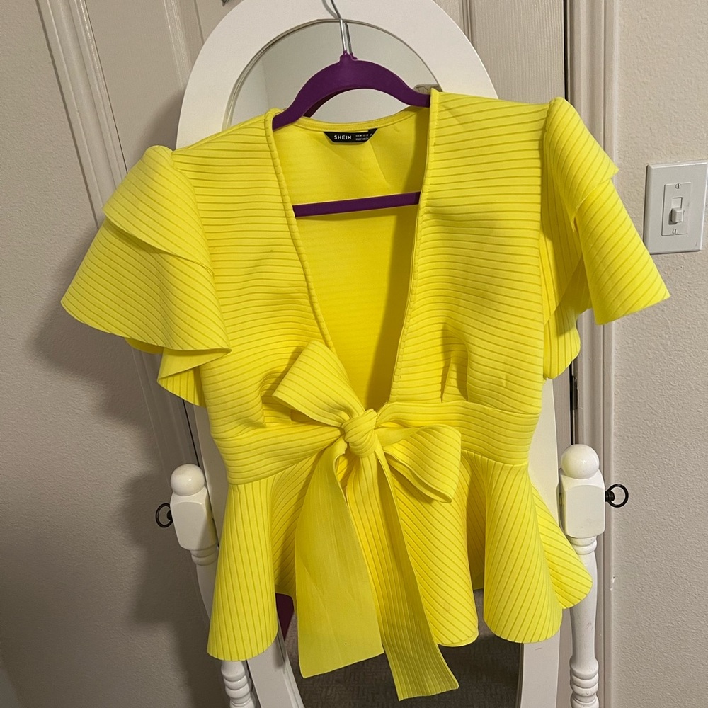 Yellow beautiful blouse